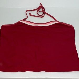 Old Navy red halter swim top. XL.